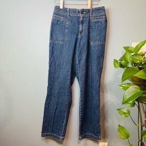 LIZ CLAIBORNE Michaela Jeans. 100% Cotton. Mid Rise. Women’s Size 8